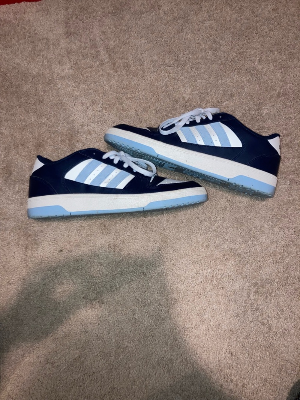 adidas Kids Navy and Light Blue Low-Top Sneakers